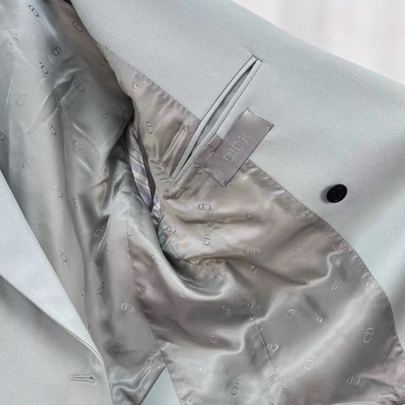 🚩steal Authentic Dior Light Gray Women's Blazer - Picture 5 of 7